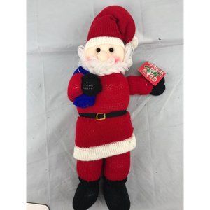 knitted Santa stuffed toy NWT